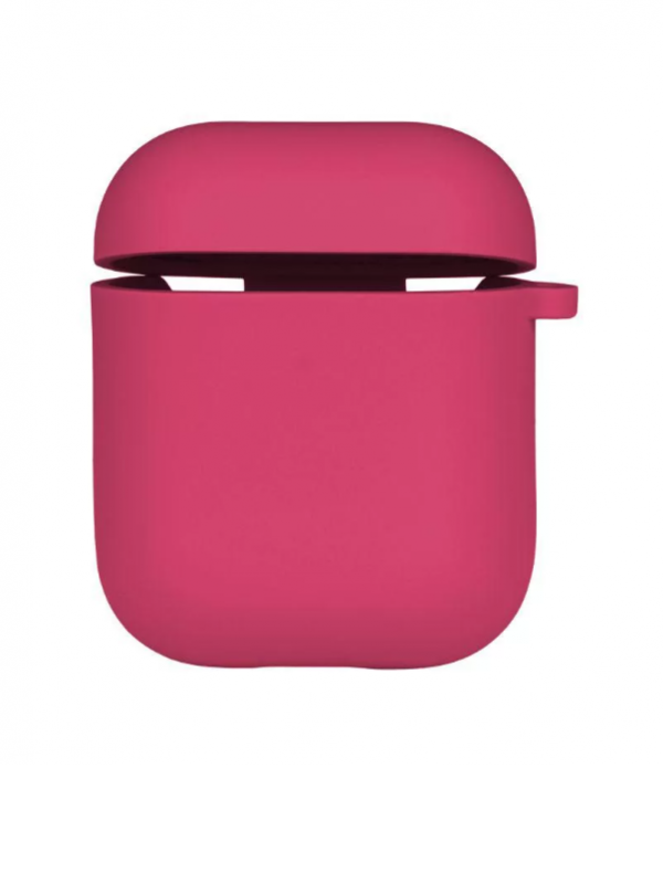 Силіконовий кейс AirPods 1/2 (Hot Pink)