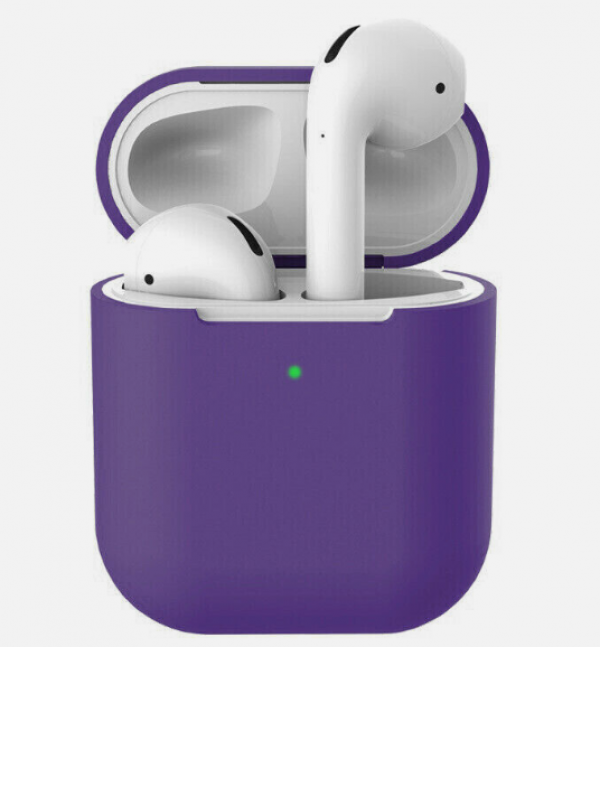 Силіконовий кейс AirPods 1/2 (Violet)