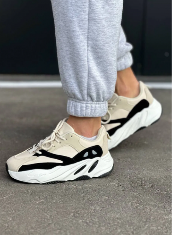 Кросівки жіночі BEIGE-BLACK
