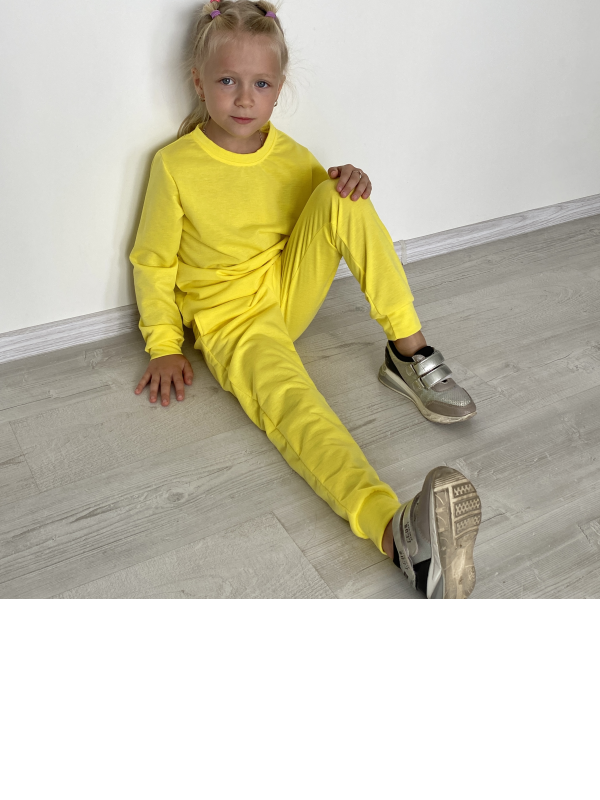 Спортивний костюм жовтий дитячий