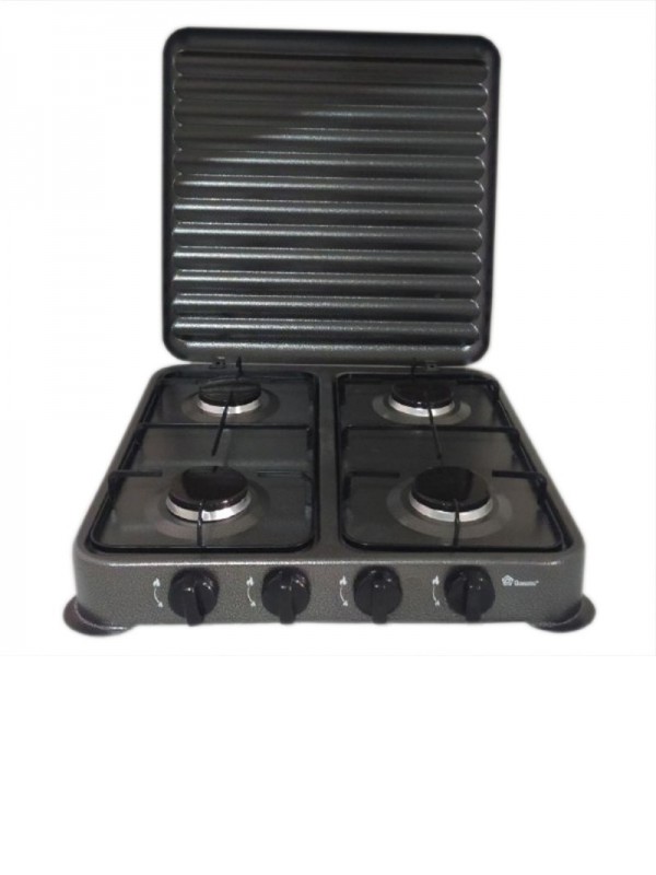 Плита газова Domotec MS-6604 4кф. (Сірий)