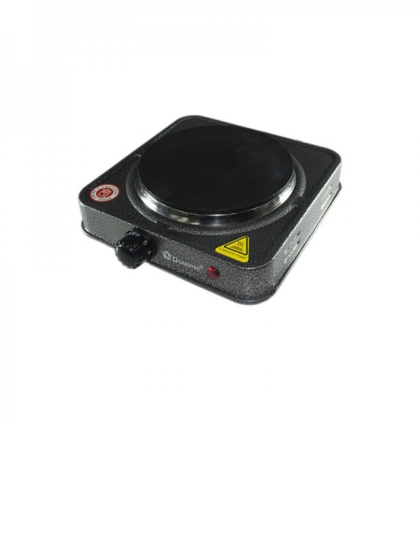 Плита електрична Domotec MS-5821 1кф., 1000Вт. (Сірий)