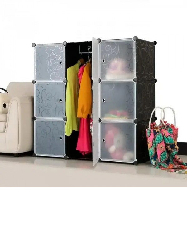 Пластиковий шкаф для одягу Storage Cabinet MP-39-61 на 9 секцій 