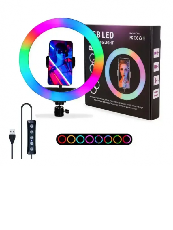 Кільцева LED лампа RGB MJ-30 (без штативу)
