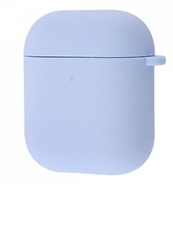 Силіконовий кейс AirPods 1/2 (Lilac Cream)